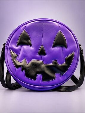 Love pain and stitches purple crossbody purse